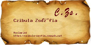 Czibula Zsófia névjegykártya