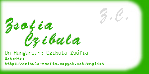 zsofia czibula business card